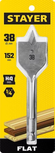 Сверло по дереву перовое Flat 38x152 мм STAYER 2950-38_z01