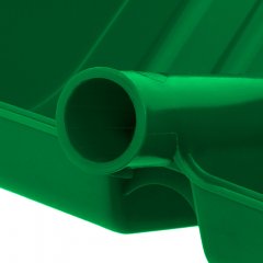 Лопата для уборки снега пластиковая, зеленая, 420 х 425 мм, без черенка, Россия, Сибртех 61619