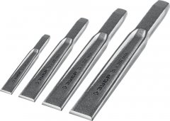Набор слесарных двутавровых зубил по металлу ЗУБР 4 шт. 2104-H4