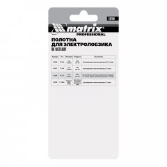 Полотна для электролобзика по металлу, 3 шт, T127D, 75 х 3 мм, HSS Matrix Professional 78208