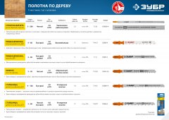 Полотна по дереву для электролобзика, T344D, У8А, Т-хвостовик, шаг 4 мм, 110 мм, 2 шт, ЗУБР 155841-4_z02