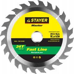 Пильный диск по дереву STAYER FAST CUT 156.5 мм х 12.7 мм х 16Т 3680-156-16