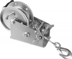 Ручная барабанная лебедка ЗУБР ПРОФЕССИОНАЛ тросовая 1,1т 8м 43113-1.1_z01