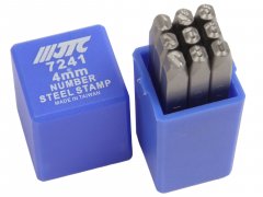 Клейма цифровые 4мм (HRC 60+-2град. DIN 1451) JTC-7241