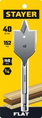 Сверло по дереву перовое STAYER Flat 40x152 мм 2950-40_z01