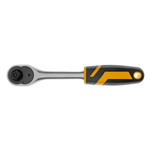Ключ-трещотка 1/2", 90 зубьев, с быстрым сбросом, CrV Denzel