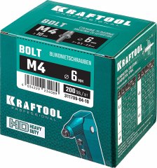 Винтовые стальные заклепки KRAFTOOL Bolt М4х8 мм, штифт 10 мм, 200 шт. 311709-04-10