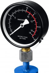 Гидравлический пресс ЗУБР Профессионал ПГН-10 10 т с гидронасосом и манометром 43072-10