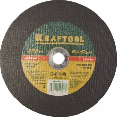 Отрезной абразивный круг KRAFTOOL по нержавеющей стали для УШМ 230x1.9x22.23 мм 36252-230-1.9