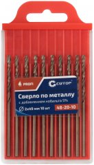 Сверло по металлу с кобальтом 5%, 2 x 49 мм (10 шт) CUTOP 48-20-10