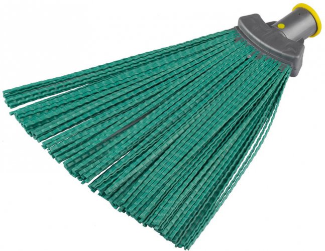 Плоская пластиковая метла 380х240мм, веерная, полипропилен, коническое резьбовое соединение 39220_z01