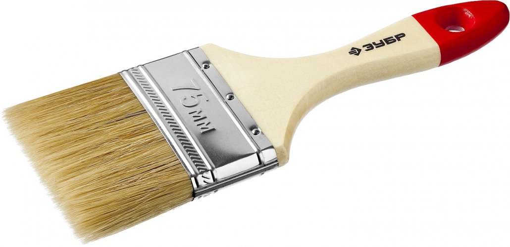 Плоская кисть ЗУБР УНИВЕРСАЛ-МАСТЕР 4-01003-075