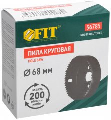 Пила круговая инструментальная сталь 68 мм FIT 36785