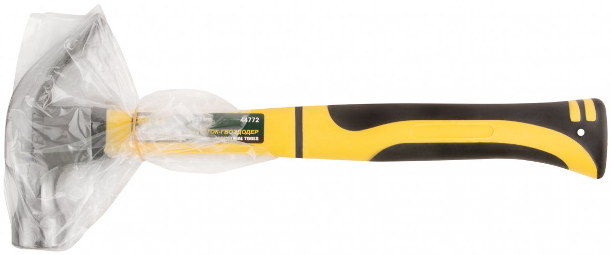 Молоток-гвоздодер, фиберглассовая усиленная ручка, 28 мм, 450 гр. FIT 44772