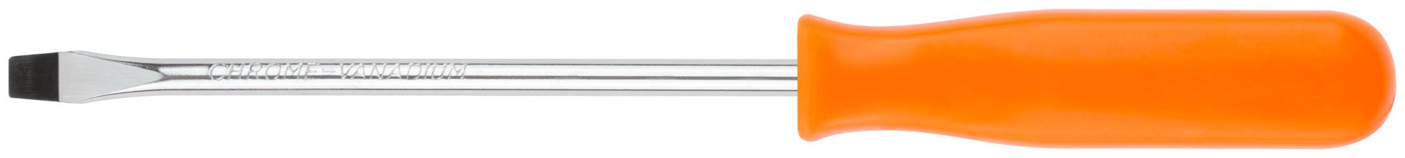 Отвертка "Эконом", CrV сталь, пластиковая оранжевая ручка 5х100 мм SL FIT 54174