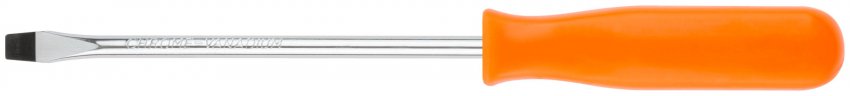 Отвертка "Эконом", CrV сталь, пластиковая оранжевая ручка 5х100 мм SL FIT 54174