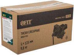 Тиски станочные поворотные усиленные 125 мм ( 10 кг ) FIT 59728