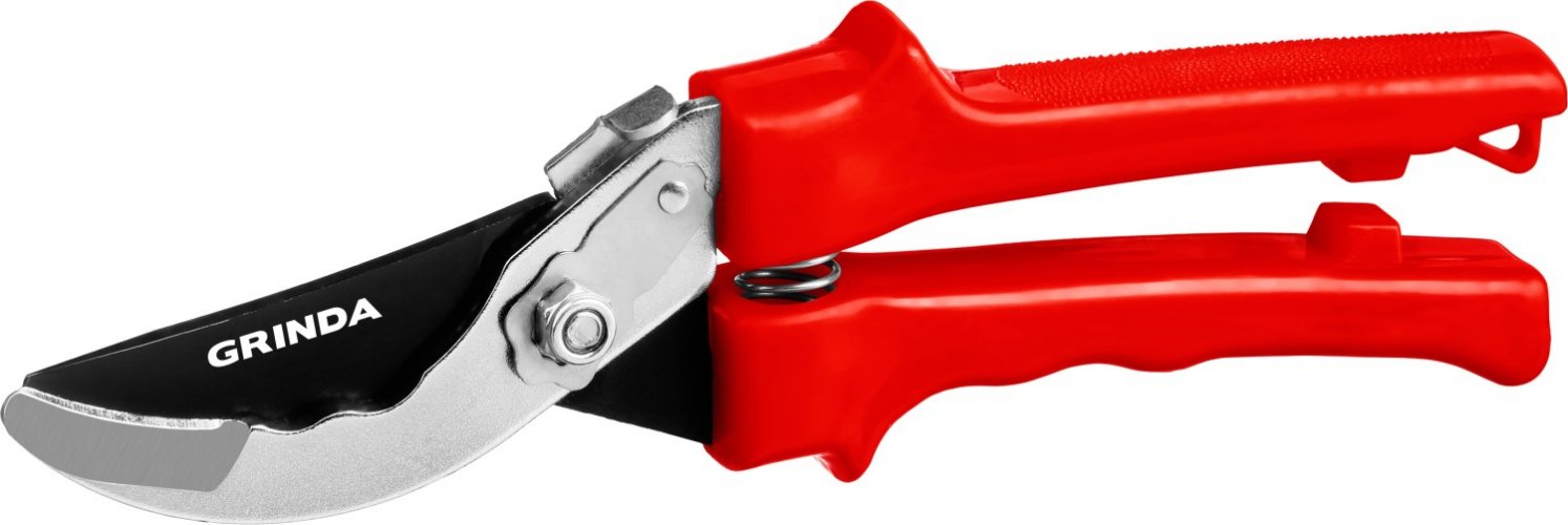Секатор GRINDA G-35 с пластиковыми рукоятками, плоскостной, 200мм 40212_z02