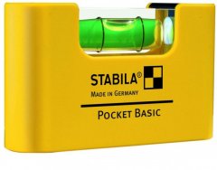 Уровень тип Pocket Basic (1гориз., точн. 1мм/м), STABILA, ( 17773 )