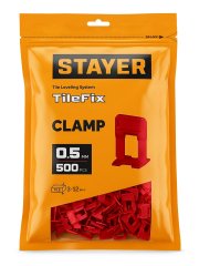 STAYER СВП TileFix, 0,5 мм, 500 шт, система выравнивания плитки ″ворота″ (33844-500)