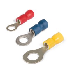 Наконечник кабельный кольцевой изолированный НКИ 2.5-8 серия EasyFix КВТ 90894