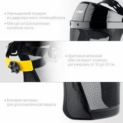 Защитный лицевой щиток с экраном ЗУБР Спектор-С из мелкоячеистой сетки, 190x339мм 110851