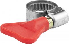 Хомуты ЗУБР ЭКСПЕРТ "Бабочка" нерж. сталь, накатная лента 9 мм, 8-14 мм, 2 шт. 37835-08-14