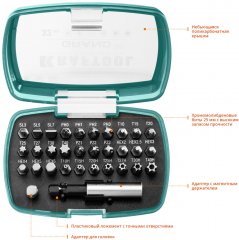 Набор бит с магнитным адаптером KRAFTOOL 26083-H32