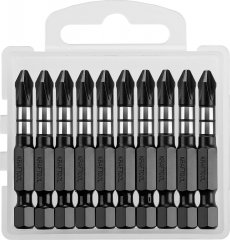 Набор ударных бит KRAFTOOL Impact Pro E 1/4", PH2, 50 мм, 10 шт 26191-2-50-S10
