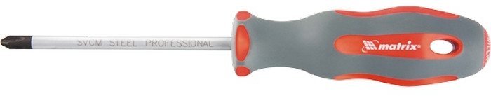 Отвертка Profi, SL3 х 75 мм, SVСM, двухкомпонентная рукоятка Matrix ( 11954 )