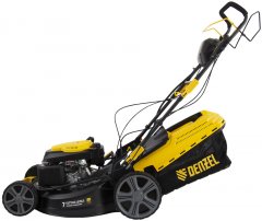 Газонокосилка бензиновая GLD-520SP-VE, 196 см3, ширина 52 см, привод, вариатор, электрический старт, 60 л Denzel 58806