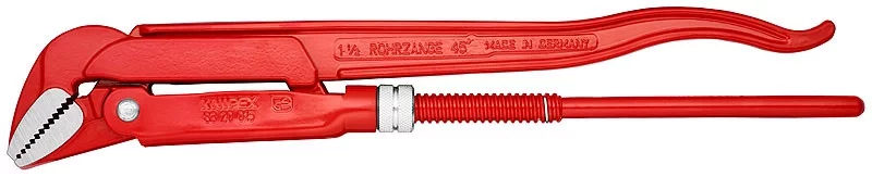 Клещи трубные угловые 45° с красным порошковым покрытием 320 мм KNIPEX KN-8320010