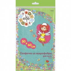 Салфетка из микрофибры для пола синяя 500 х 600 мм Elfe 92332
