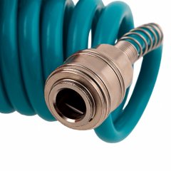 Полиуретановый спиральный шланг профессиональный BASF, 10 м, с быстросъемными соединениями Stels 57007