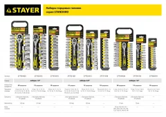 Набор STAYER STANDARD 1/4", 12 предметов 27754-H12