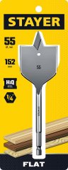 Сверло по дереву перовое STAYER Flat 55x152 мм 2950-55_z01