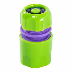 Соединитель пластмассовый, быстросъемный для шланга 1/2, аквастоп Palisad 66140