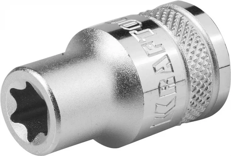 Торцовая головка "INDUSTRIE QUALITAT" хромосатинированная (внутренний TORX, 1/2", Е14) KRAFTOOL 27810-14_z01