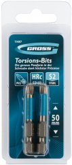 Бита торсионная PH3 x 50 мм, для ударных шуруповертов, 2 шт. Gross 11487