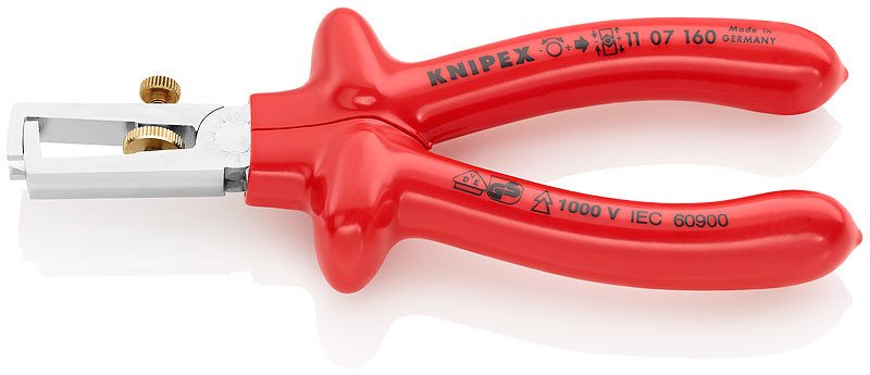 Инструмент для удаления изоляции хромированные 160 мм, KNIPEX, ( KN-1107160 )