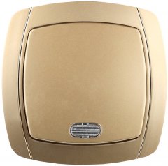 Одноклавишный выключатель с индикатором СВЕТОЗАР АКЦЕНТ SV-54231-GM