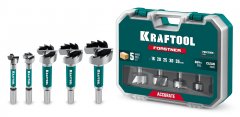 KRAFTOOL FORSTNER 5шт (d16-35 мм), набор cверл Форстнера (29950-H5)