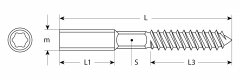 Сантехническая шпилька ЗУБР шестигранник, Torx 25, оцинкованная, М10x120 мм, 450 шт. 37870-10-120-450