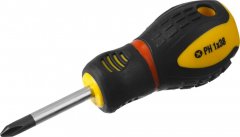 Отвертка STAYER PROFI PROTech, двухкомпонентная рукоятка, намагниченная, Cr-Mo, PH1x38мм 25132-1-38_z02