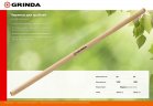 Черенок шлифованный высший сорт 1300 мм для грабель GRINDA 39630-13