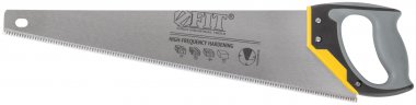 Ножовка по дереву, средний каленый зуб 7 ТPI, 3D заточка, 3К пласт.прорезиненная ручка, 500 мм FIT 40453