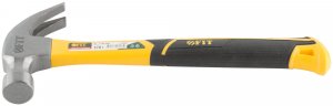 Молоток-гвоздодер, фиберглассовая усиленная ручка, 30 мм, 570 гр. FIT 44780