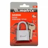 Замок навесной, хромированное покрытие 40 мм Matrix 91800