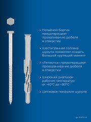 ЗУБР ФД-П 10 x 140 мм, фасадный дюбель, нейлон/цинк, 50 шт (301475-140)