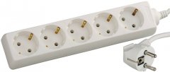 Электрический удлинитель с заземлением 2м, 5 гнезд, СВЕТОЗАР SV-55053-2